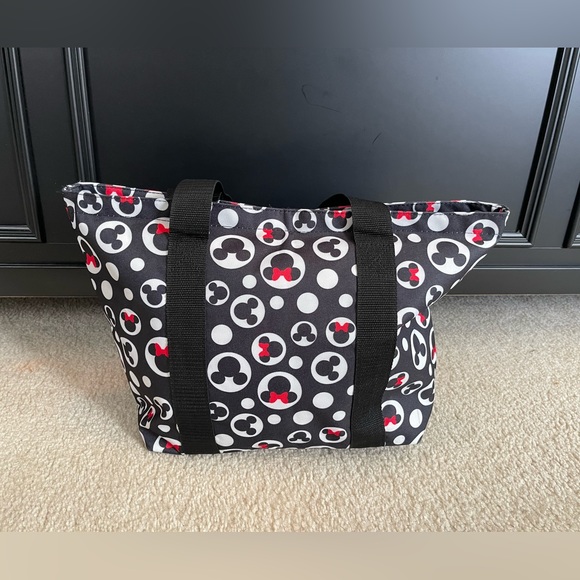 Disney Tote Bag - Mickey and Minnie Zipper Travel Bag - Picture 9 of 11